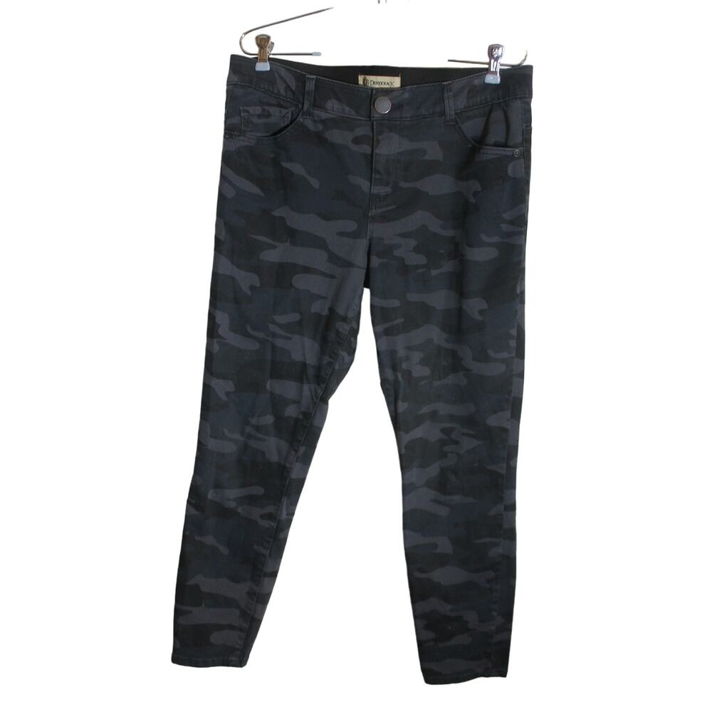 Democracy Gray Camo Skinny Ankle Jeans w/ Ab Tech sz 10